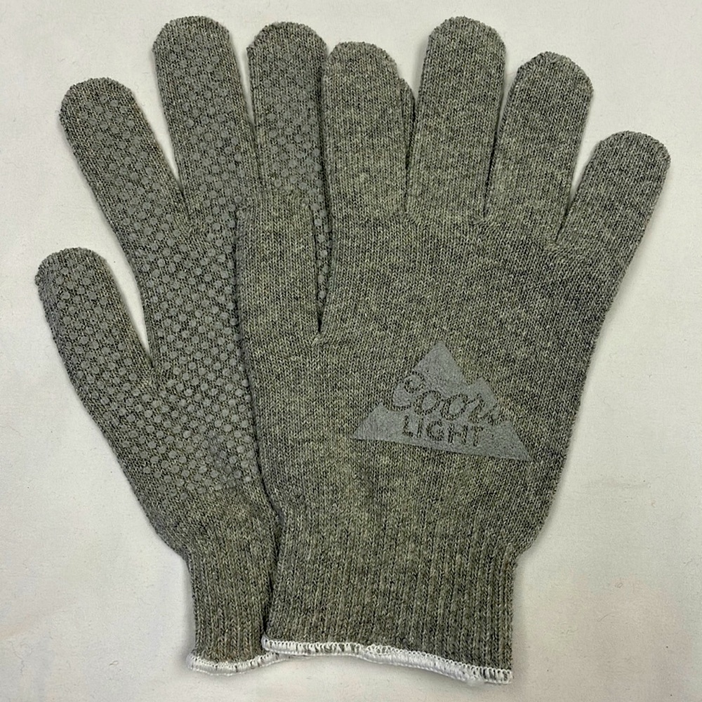 Coors Lite Grip-It Gloves Grey
